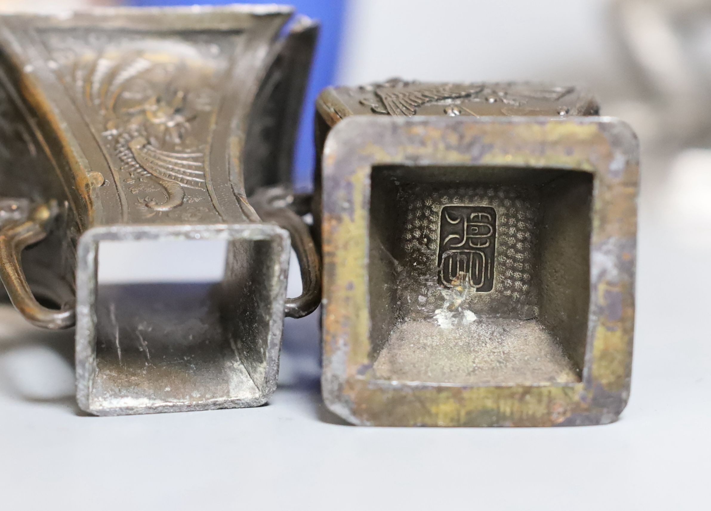 A selection of Japanese ceramics, bronzes and cloisonné enamel wares - some Meiji period